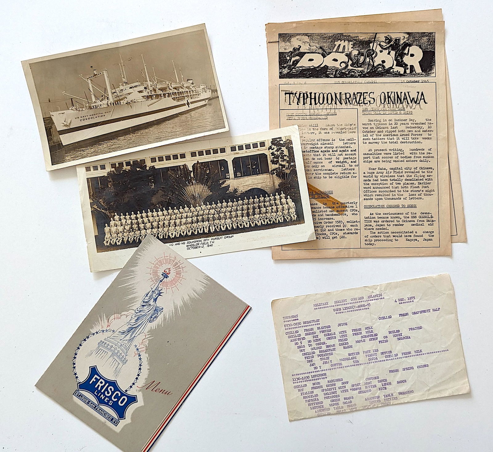 Vintage Group U.S. Navy Original Ephemera (1 of 2)