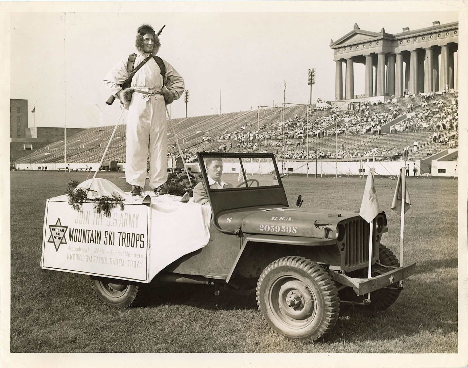 Vintage Original Photo U.S. ARMY Mountain Ski Troops (1 of 2)