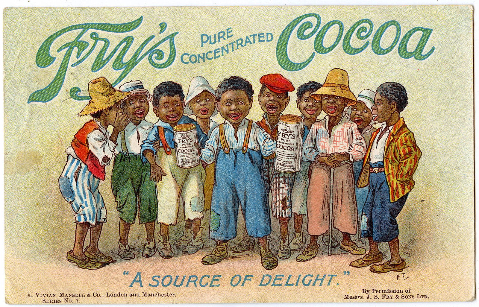 Antique Postcard Rare Fry's Cocoa (1 of 2)
