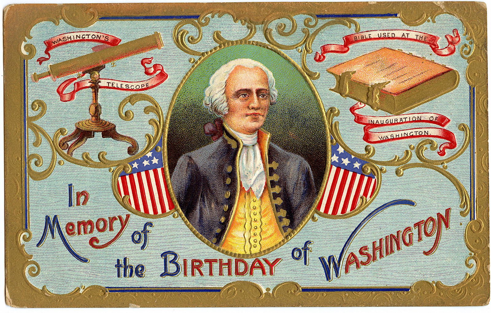 Antique Postcard Rare Patriotic Washington (1 of 2)