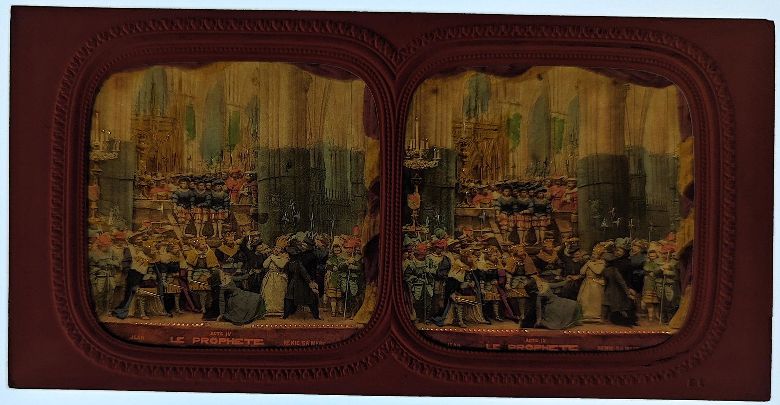 Antique Rare French 1860s Hold To Light Tissue Stereoview: FRENCH TISSUE PARIS THEATRE SCENE FROM 1860s, EXTREMELY RARE STEREOVIEW IN THIS CONDITION!! This stereoviews is original from the epoch, 1860s . Provenance, from a collector in London, UK. These stere
