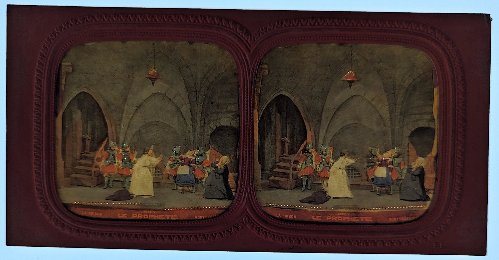 Antique Rare French 1860s Hold To Light Tissue Stereoview: FRENCH TISSUE PARIS THEATRE SCENE FROM 1860s, EXTREMELY RARE STEREOVIEW IN THIS CONDITION!! This stereoviews is original from the epoch, 1860s . Provenance, from a collector in London, UK. These stere