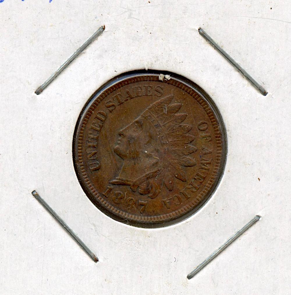 US Circulated Coin One Cent 1897 (1 of 2)