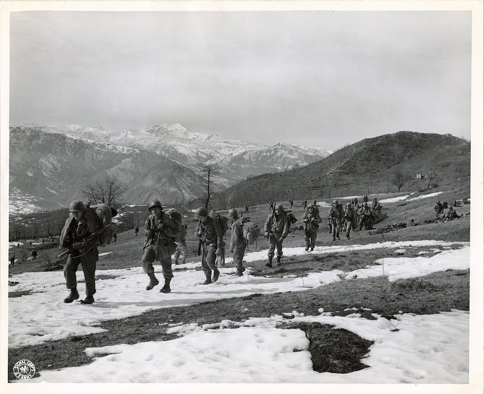 Vintage Original Photo U.S. ARMY Mountain Ski Troops: Provenance from the estate of a deceased american military collector. We have included images to show it's actual condition.The dimensions are Approx. 8" x 10" (small variances can occur).