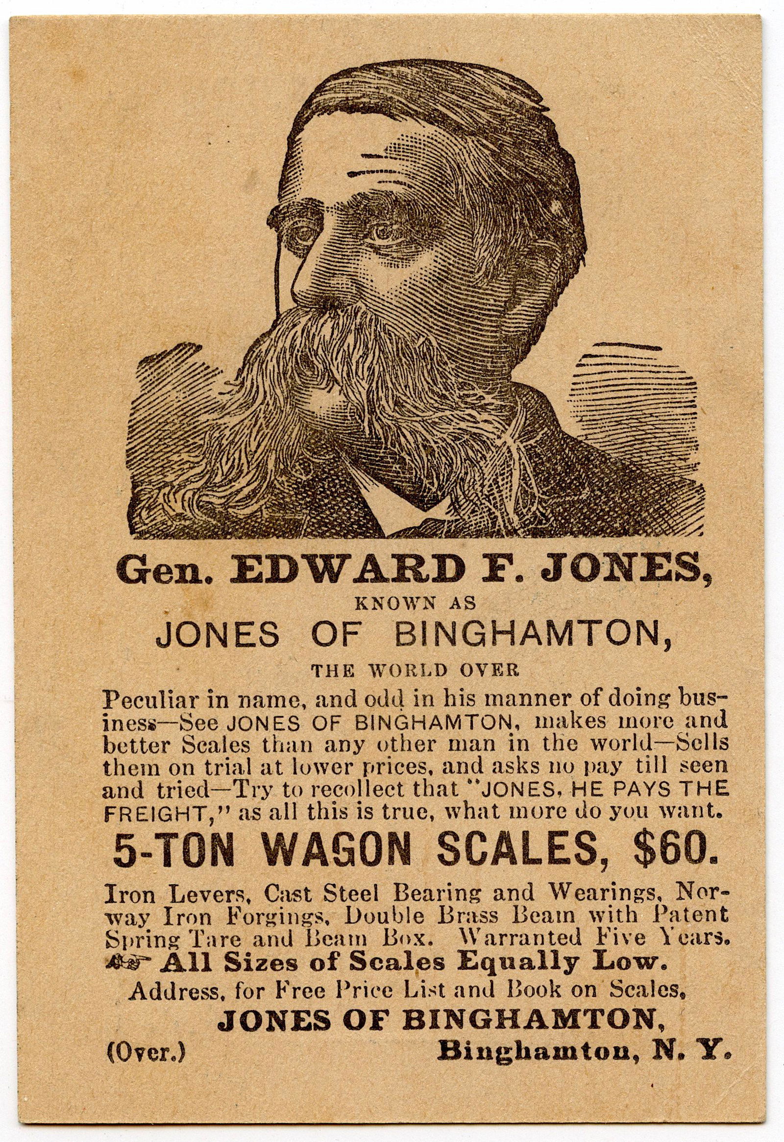 Scarce Antique Ephemera Victorian Tradecard (1 of 2)