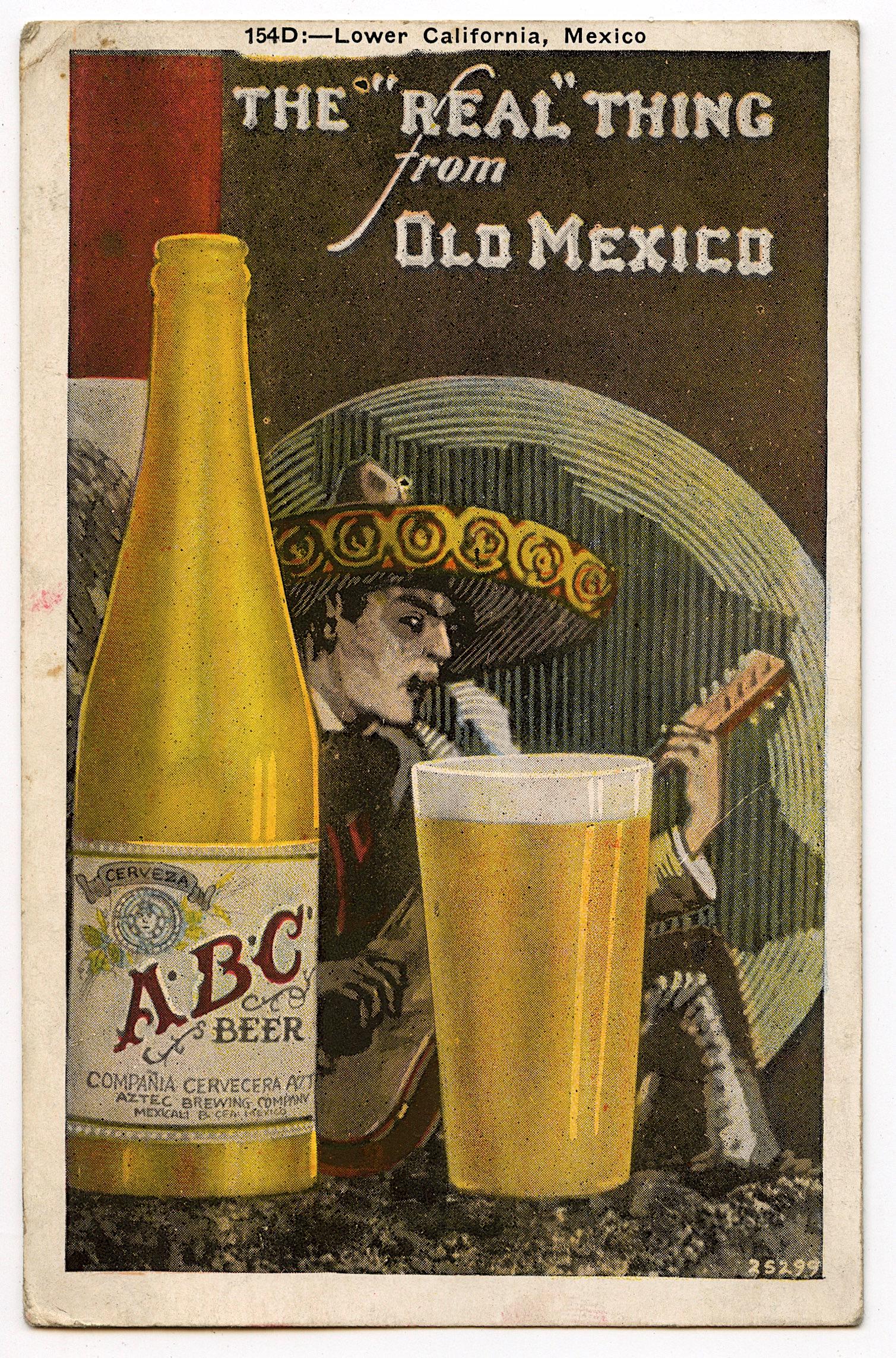 Antique Rare Postcard Beer Advertising Mexico: ABOUT POSTCARDS: The study and collecting of postcards is termed deltiology (from Greek deltion, small writing tablet, and English -logy, the study of). Rarity. As with all antique items, rarity bring