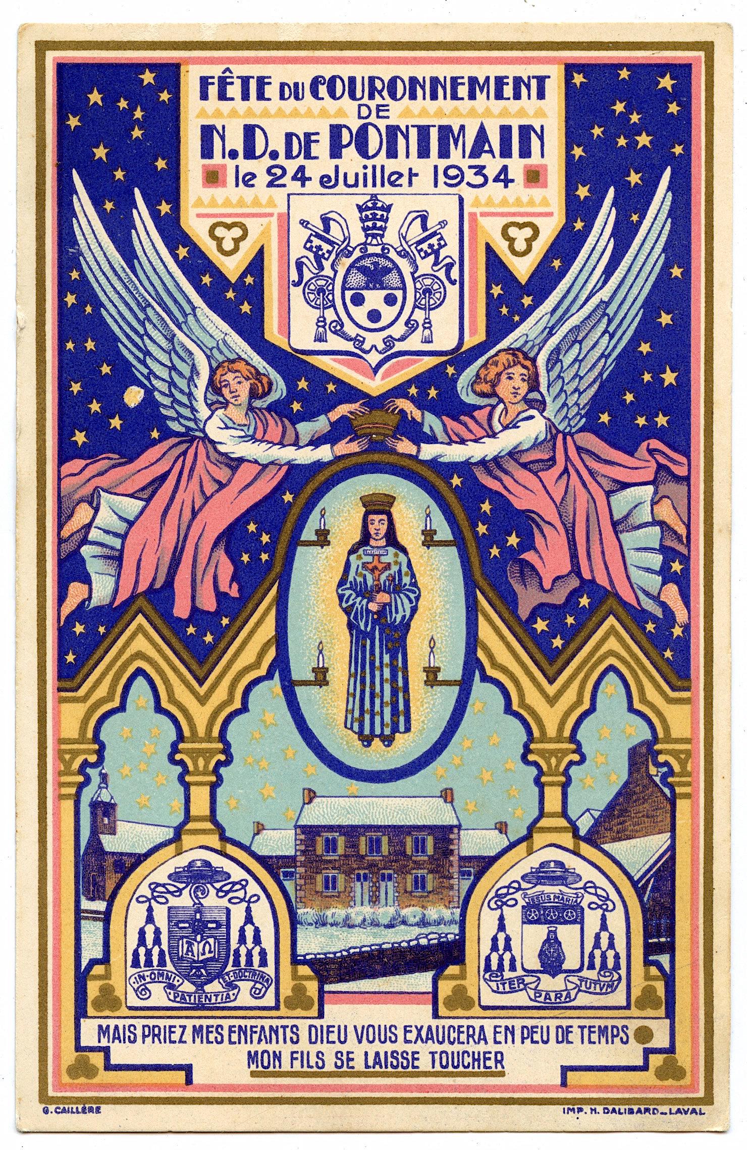 Antique Rare Postcard Art Nouveau Religious (1 of 2)