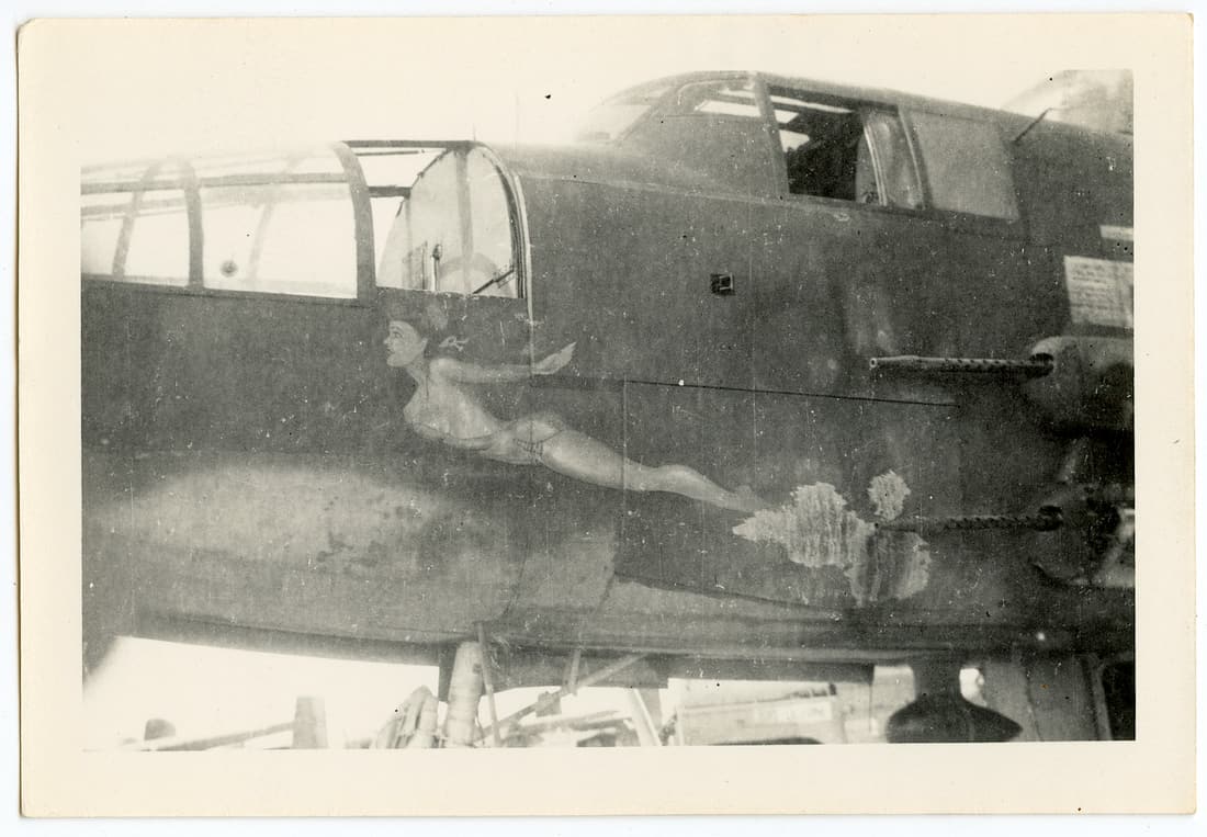 Original Photo Nose Art WW2 Planes Aviation Bombers: Provenance from the estate of a deceased american military collector. We have included images to show it's actual condition.The dimensions are Approx. 3.5" x 5" (small variances can occur). This lot i