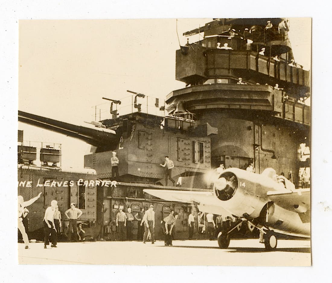 Vintage Original Velox Photo Military Bomber, Ship (1 of 2)