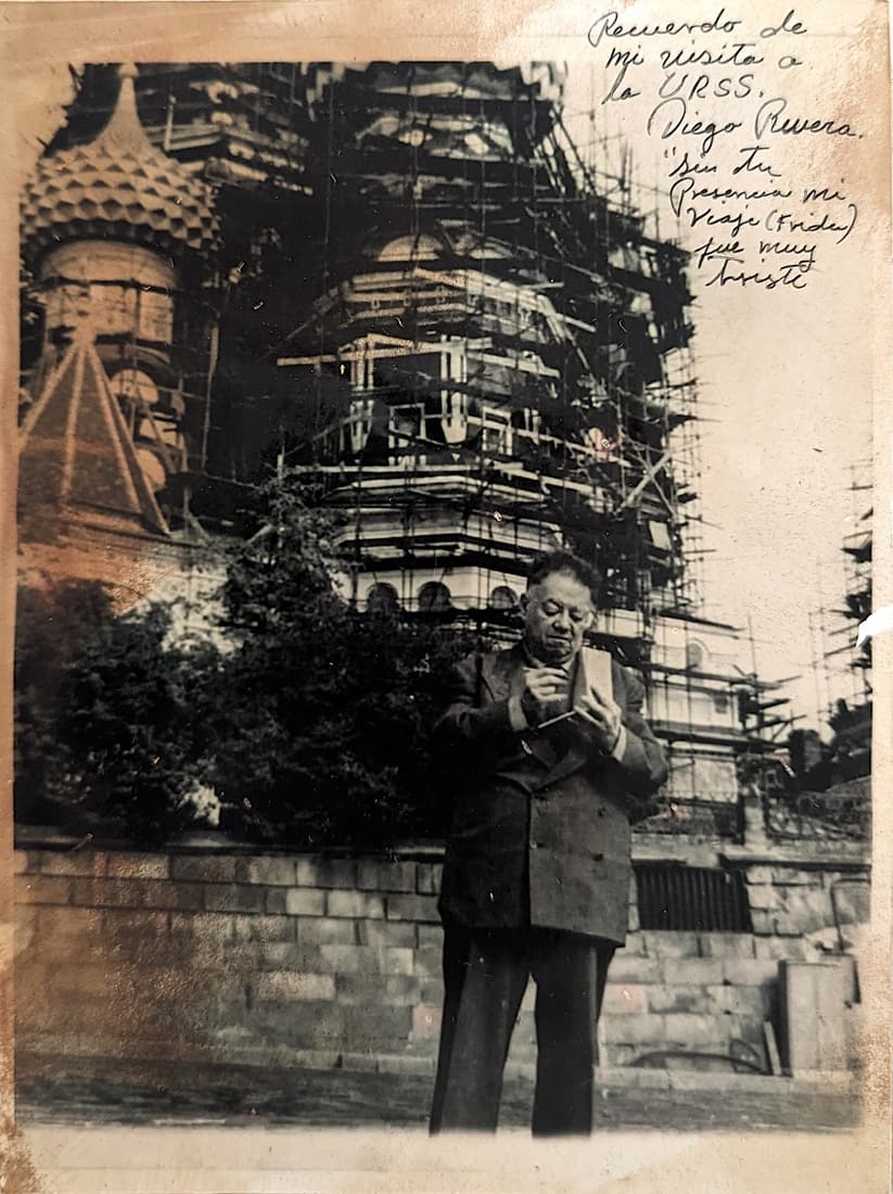 Rare Old Vintage Real Photo After Diego Rivera Hand Signed (1 of 5)