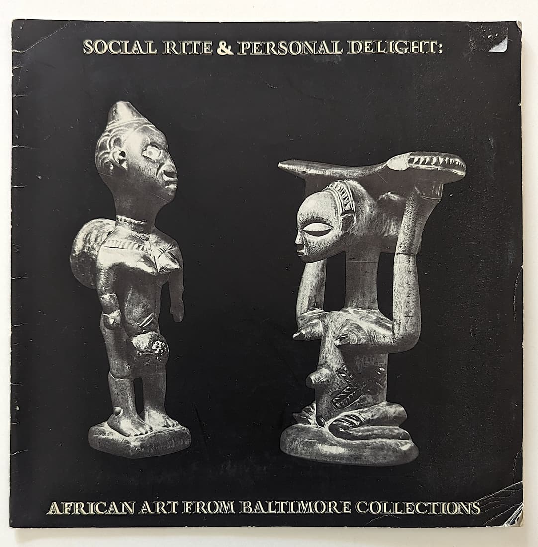 Vintage Book Social Rite & Personal Delight African Art: The provenance of this item is from a WWII veteran collector in Georgia. This lot is located in Boca Raton, Fl and its shipment will be made directly by Artelisted. Shipping insurance is the responsib