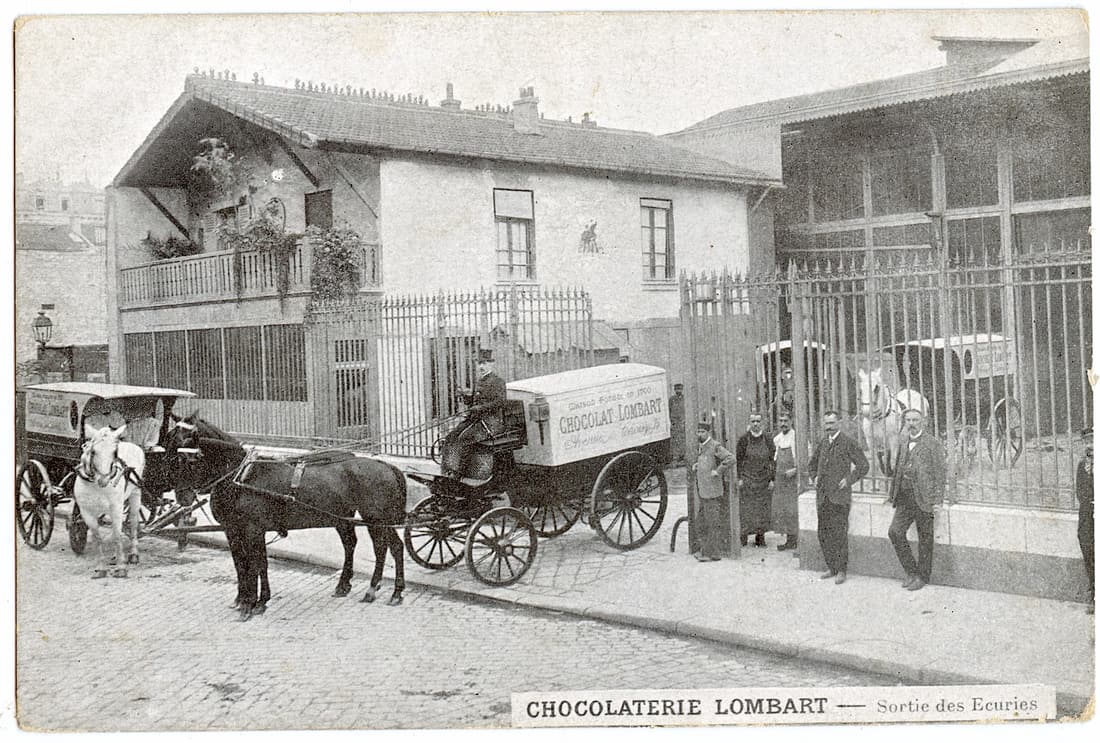 Vintage Rare Postcard Chocolat Lombart Cart: ABOUT POSTCARDS: The study and collecting of postcards is termed deltiology (from Greek deltion, small writing tablet, and English -logy, the study of). Rarity. As with all antique items, rarity bring