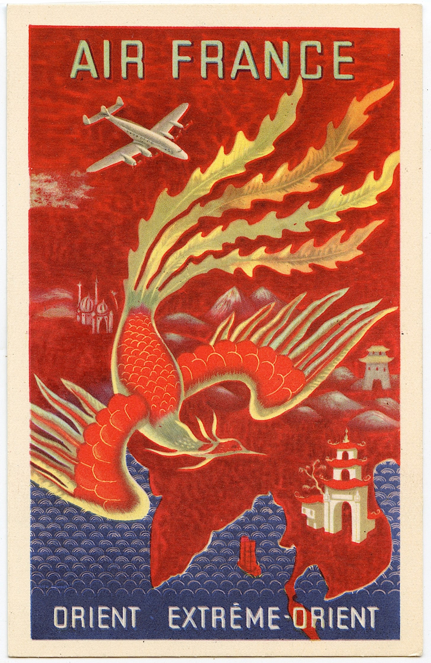 Vintage Original Postcard Tourism AIR FRANCE: ABOUT POSTCARDS: The study and collecting of postcards is termed deltiology (from Greek deltion, small writing tablet, and English -logy, the study of). Rarity. As with all antique items, rarity bring