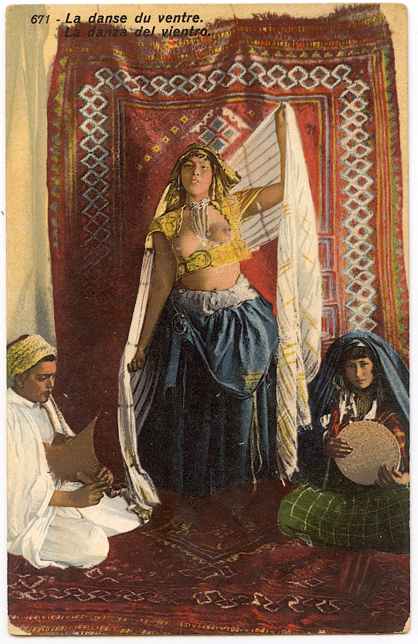 Vintage Original Postcard Artistic Nude: ABOUT POSTCARDS: The study and collecting of postcards is termed deltiology (from Greek deltion, small writing tablet, and English -logy, the study of). Rarity. As with all antique items, rarity bring