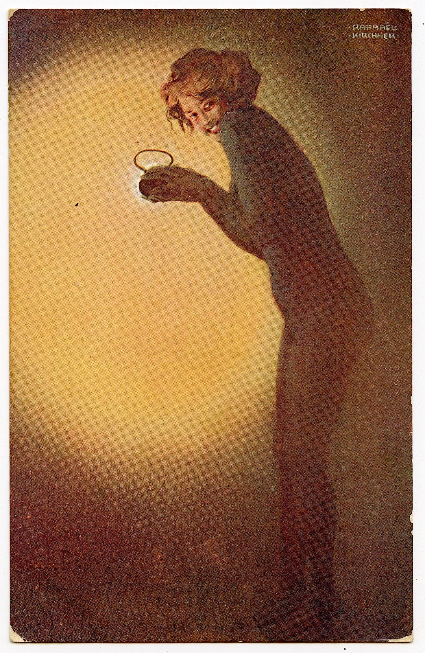 Vintage Original Postcard Nouveau RAPHAEL KIRCHNER: ABOUT POSTCARDS: The study and collecting of postcards is termed deltiology (from Greek deltion, small writing tablet, and English -logy, the study of). Rarity. As with all antique items, rarity bring