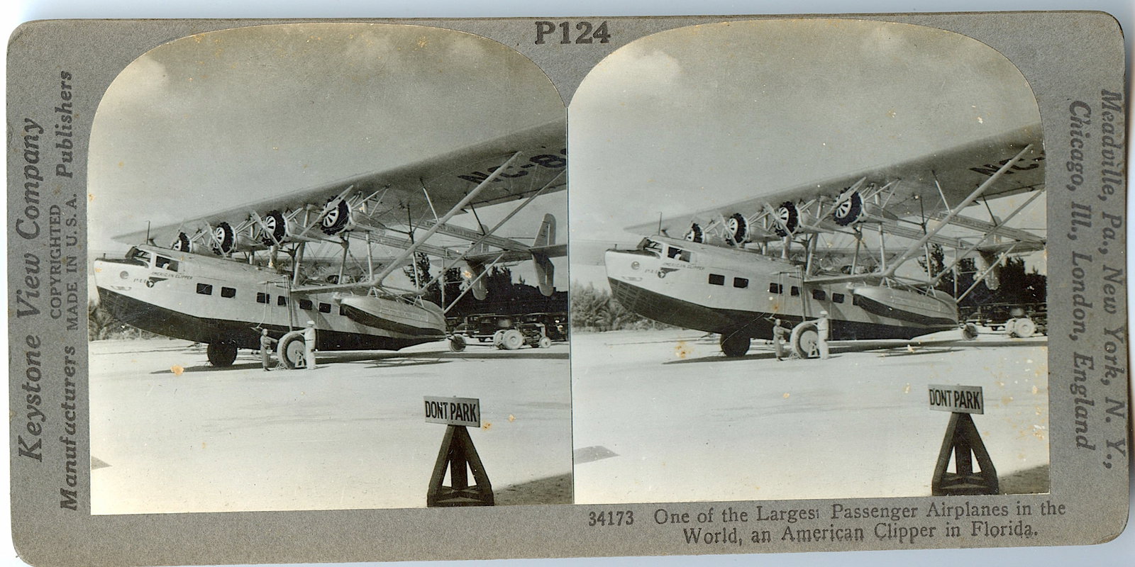 Antique Real Photo Original Stereoview Largest Airplane: This stereoviews is original from the epoch . The stereoviews we are offering come mainly from collectors in the U.S.A. and constitute wonderful testimonies of past time that tend to be unique. They h