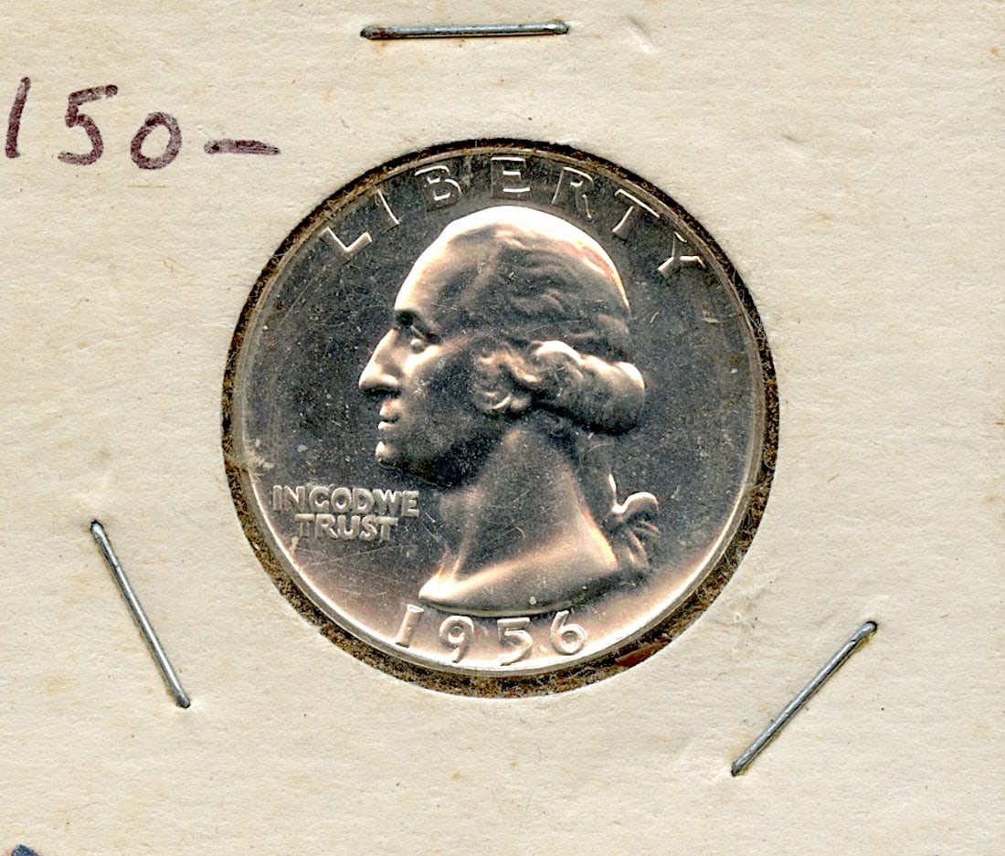 US Circulated Coin Quarter Dollar 1956 Proof (1 of 2)