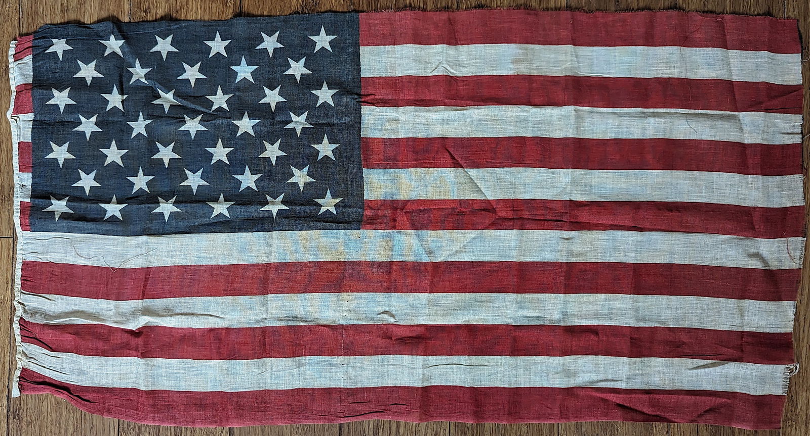 Antique Original American Flag 39 Star, 1889 (1 of 3)