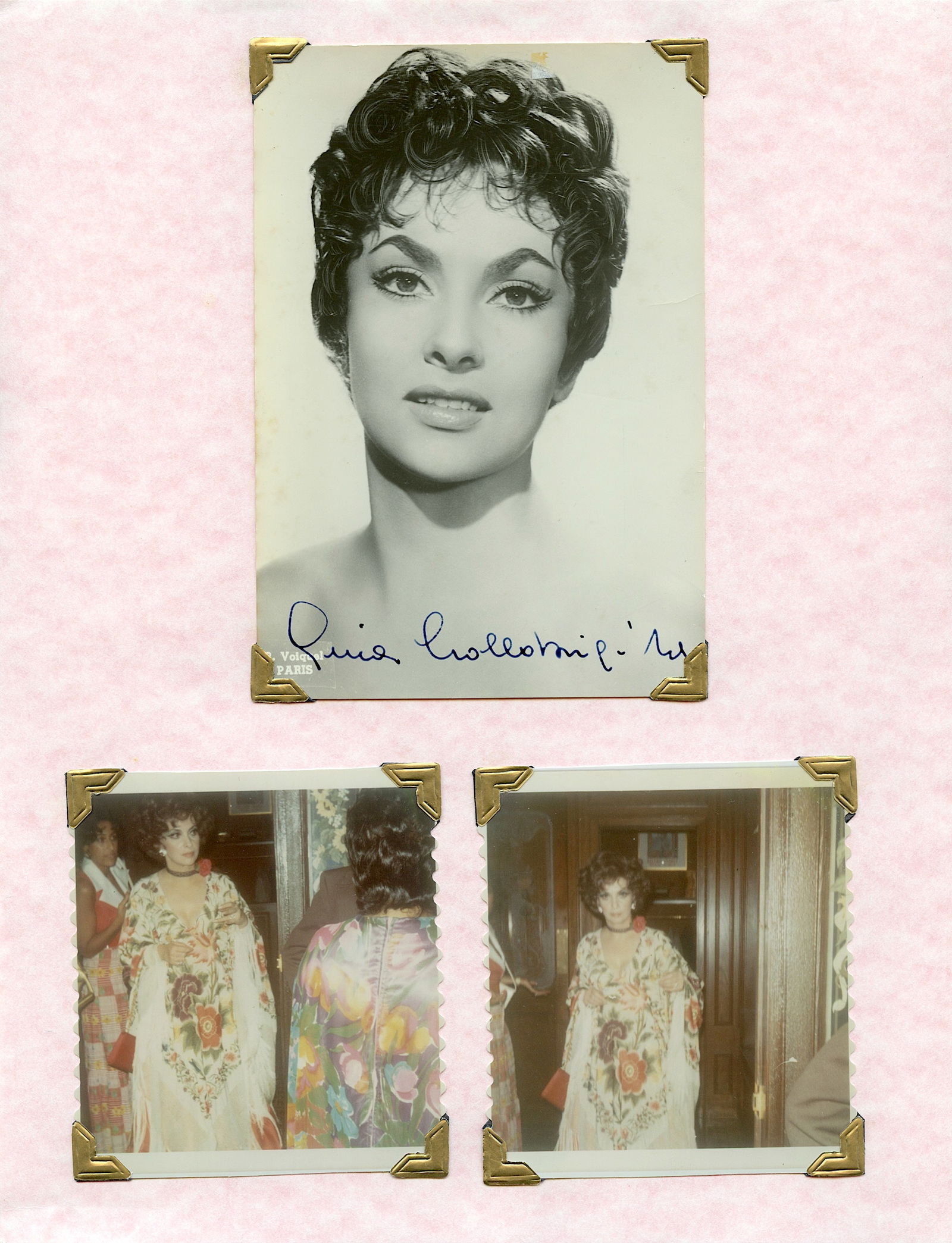 Vintage Original Photos Signed GINA LOLLOBRIGIDA (1 of 1)