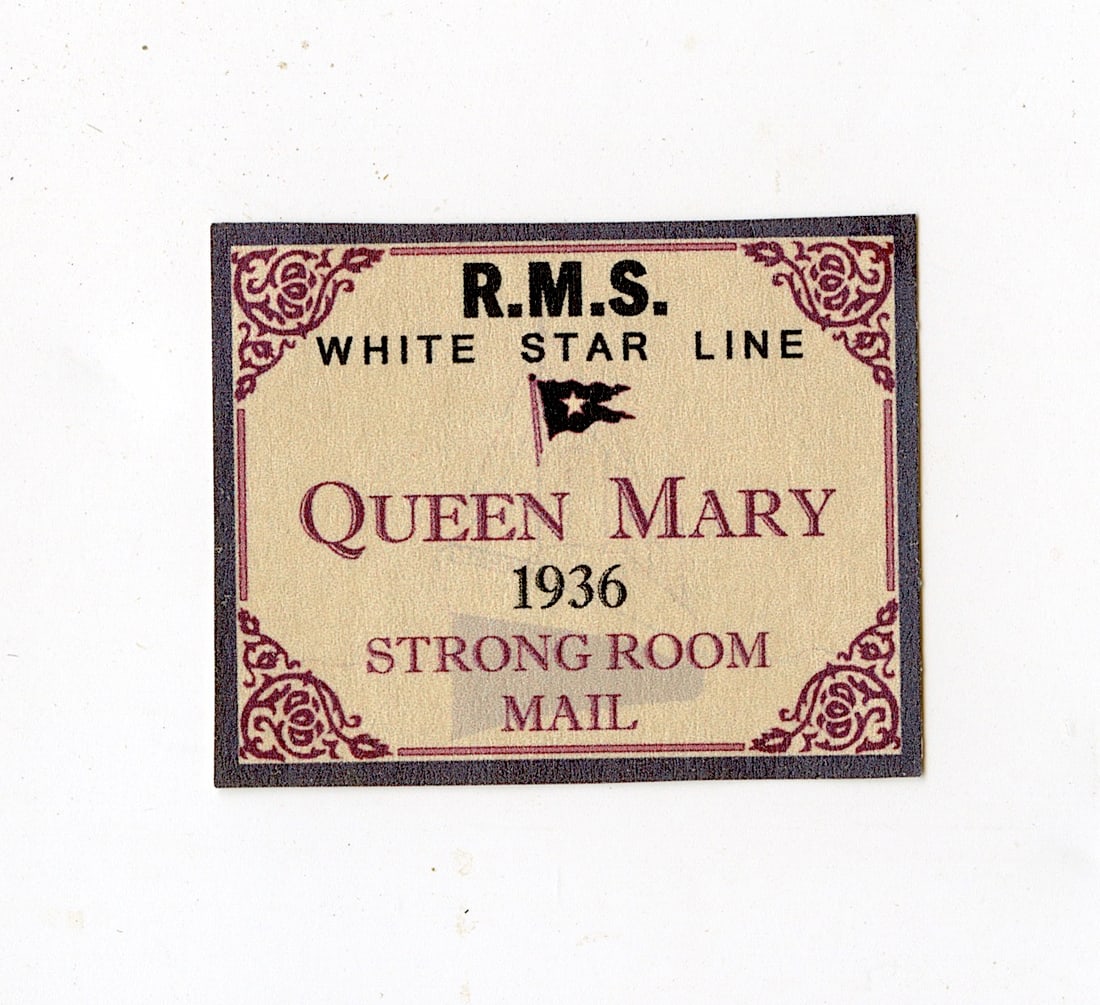 Vintage Stamp Ephemera Royal Mail Ship Strong Room Cruise (1 of 2)