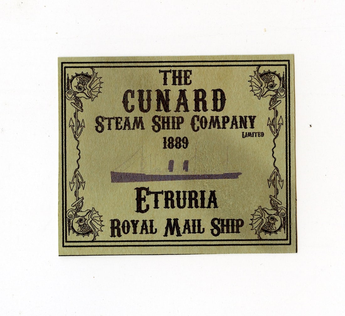 Vintage Stamp Ephemera Royal Mail Ship Strong Room Cruise (1 of 2)