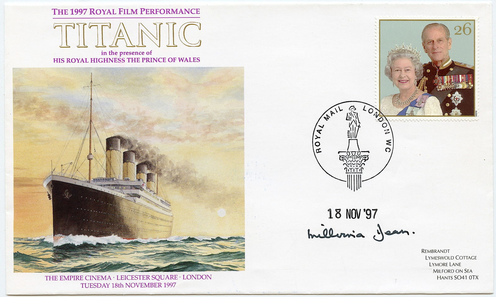 Original TITANIC Ephemera Signed Survivors (1 of 2)