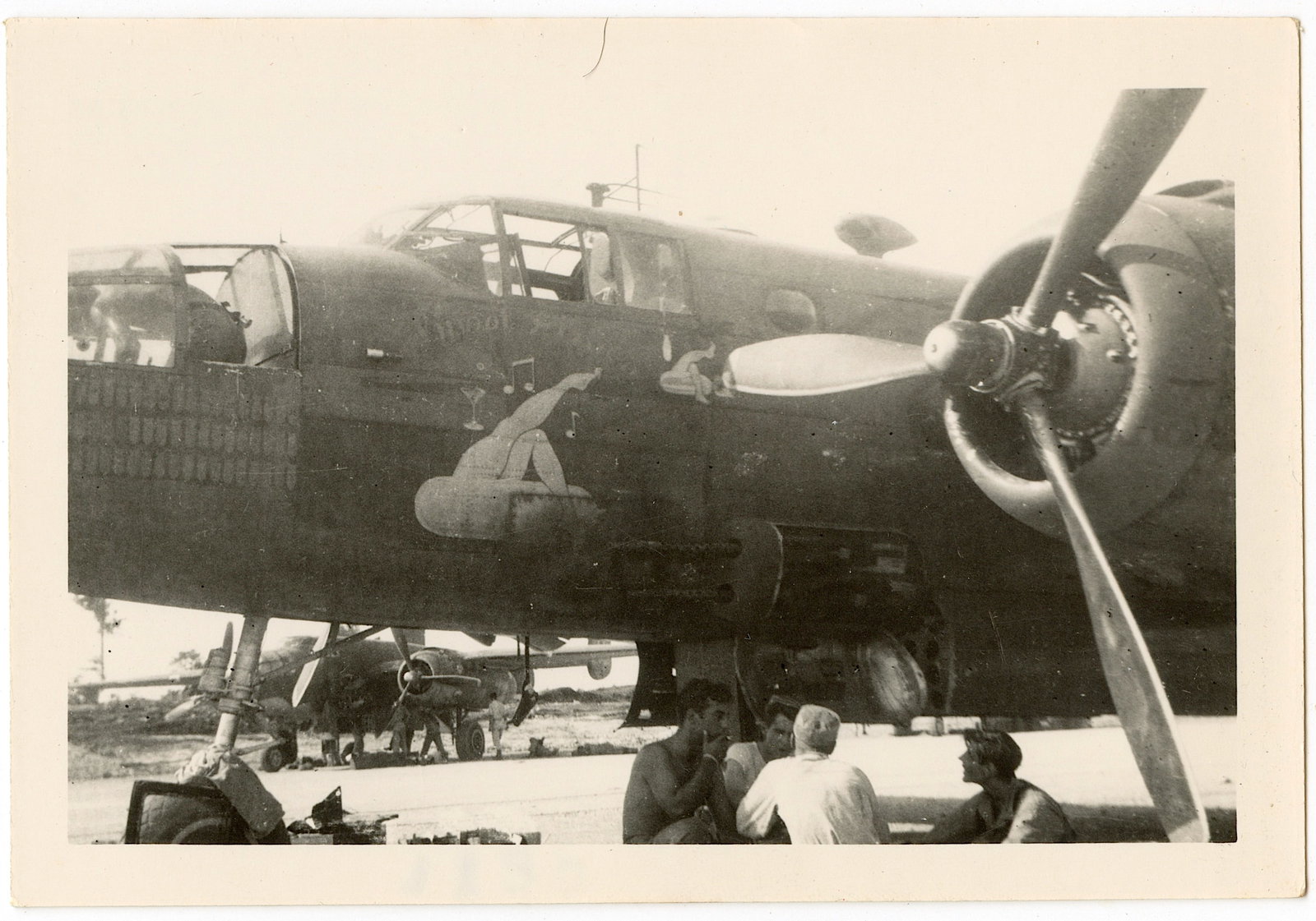 Vintage Photo Nose Art WW2 Planes Aviation Bombers: Provenance from the estate of a deceased american military collector. We have included images to show it's actual condition.The dimensions are Approx. 3.5" x 3.5" - 5" (small variances can occur). Thi