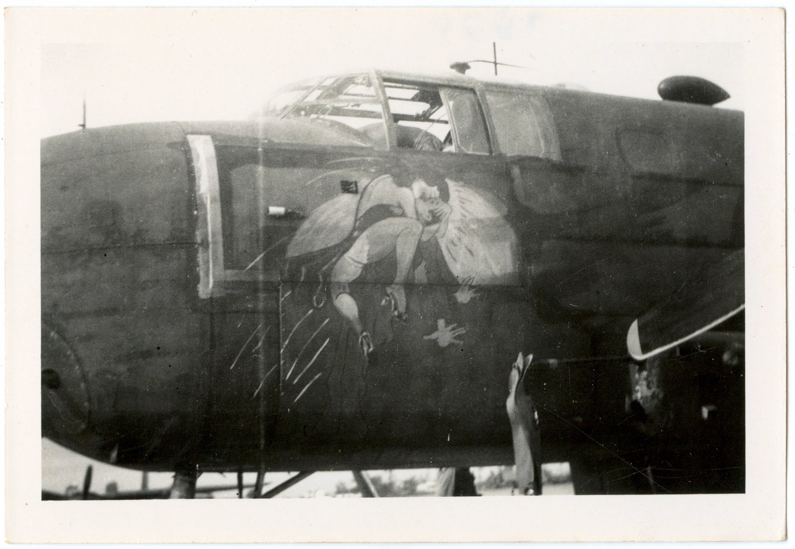 Vintage Photo Nose Art WW2 Planes Aviation Bombers: Provenance from the estate of a deceased american military collector. We have included images to show it's actual condition.The dimensions are Approx. 3.5" x 3.5" - 5" (small variances can occur). Thi