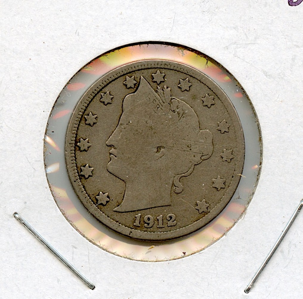 US Circulated Coin V Cents 1912 D (1 of 2)
