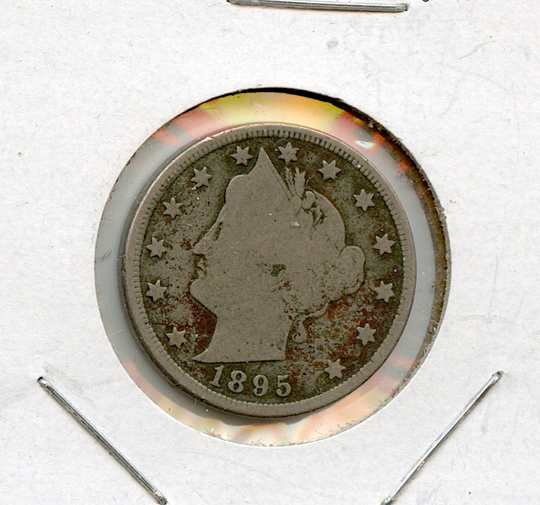 US Circulated Coin V Cents 1895 (1 of 2)