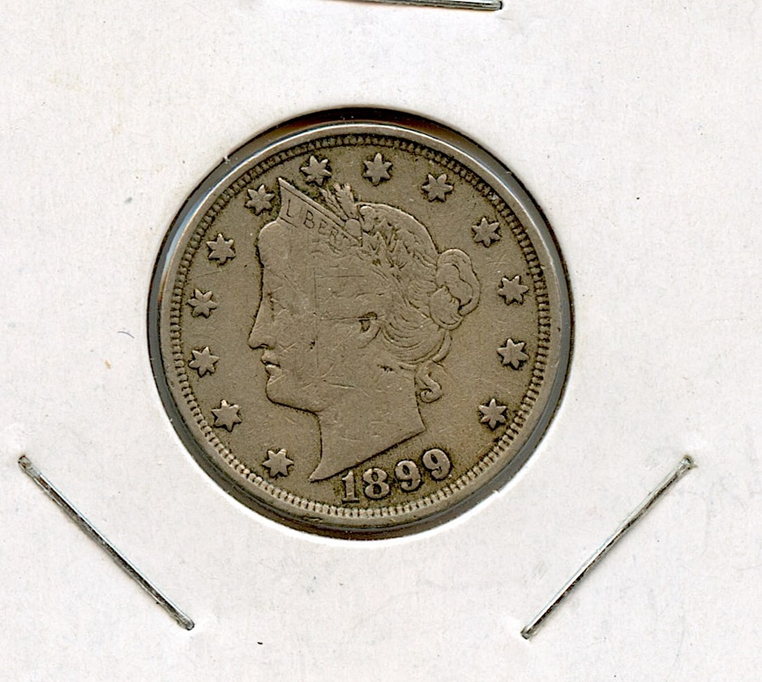 US Circulated Coin V Cents 1899 (1 of 2)