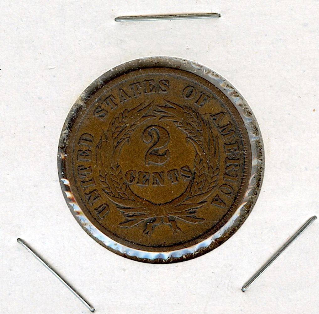 US Circulated Coin 2 Cents 1864 (1 of 2)