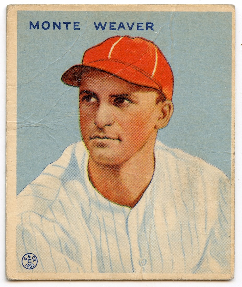 Baseball 1933 Goudey Indian Gum Card No.111: MONTE WEAVER. We have included many images to show it's actual condition. This lot is located in Boca Raton, Fl and its shipment will be made directly by Artelisted. Shipping insurance is the responsi
