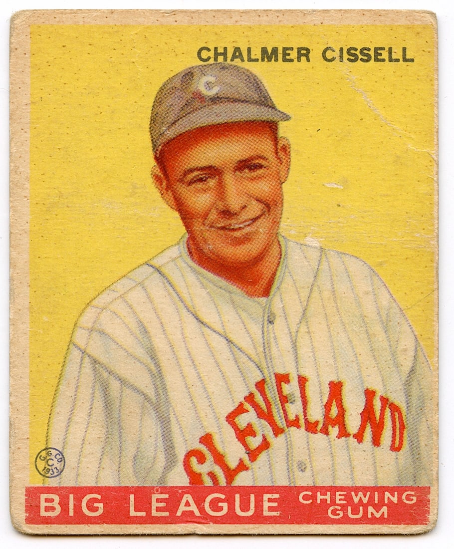 Baseball 1933 Goudey Indian Gum Card No.26: CHALMER CISSELL. We have included many images to show it's actual condition. This lot is located in Boca Raton, Fl and its shipment will be made directly by Artelisted. Shipping insurance is the respo