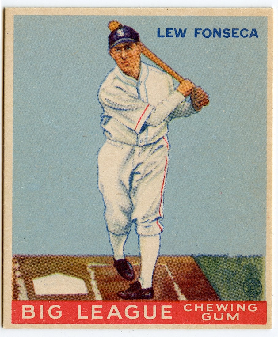 Baseball 1933 Goudey Indian Gum Card No.43: LEW FONSECA. We have included many images to show it's actual condition. This lot is located in Boca Raton, Fl and its shipment will be made directly by Artelisted. Shipping insurance is the responsib