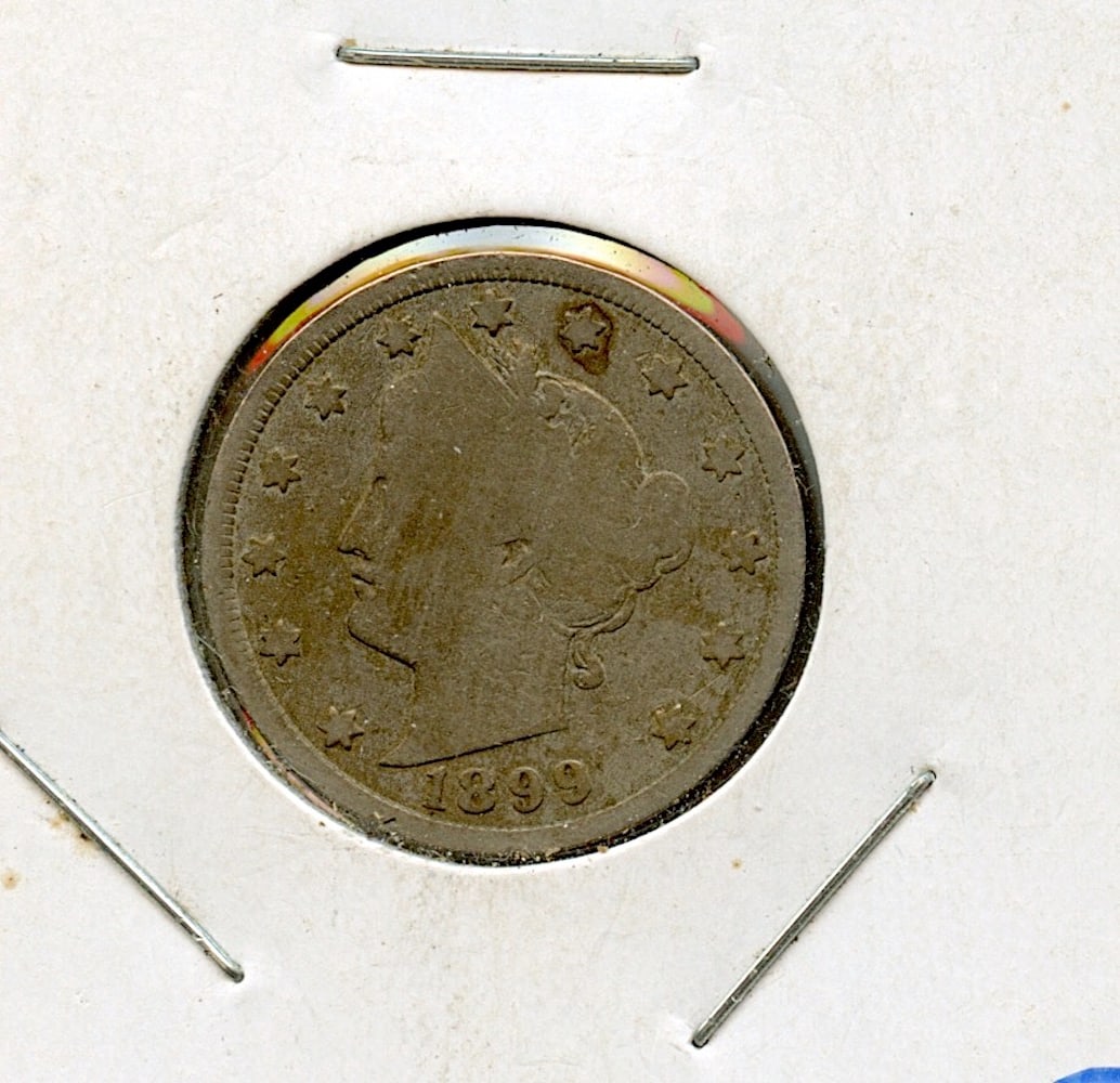 US Circulated Coin V cents 1899 (1 of 2)