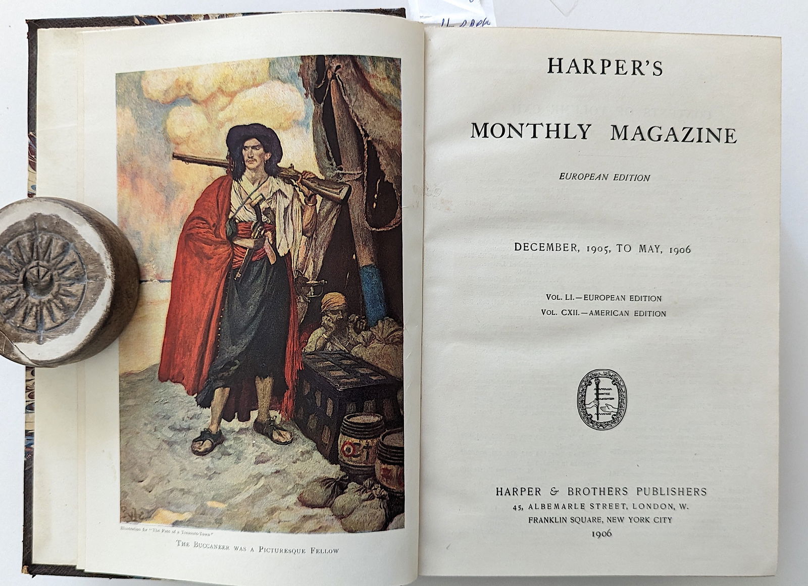 Vintage Book HARPER'S MAGAZINES 1905 - 1906 (1 of 4)