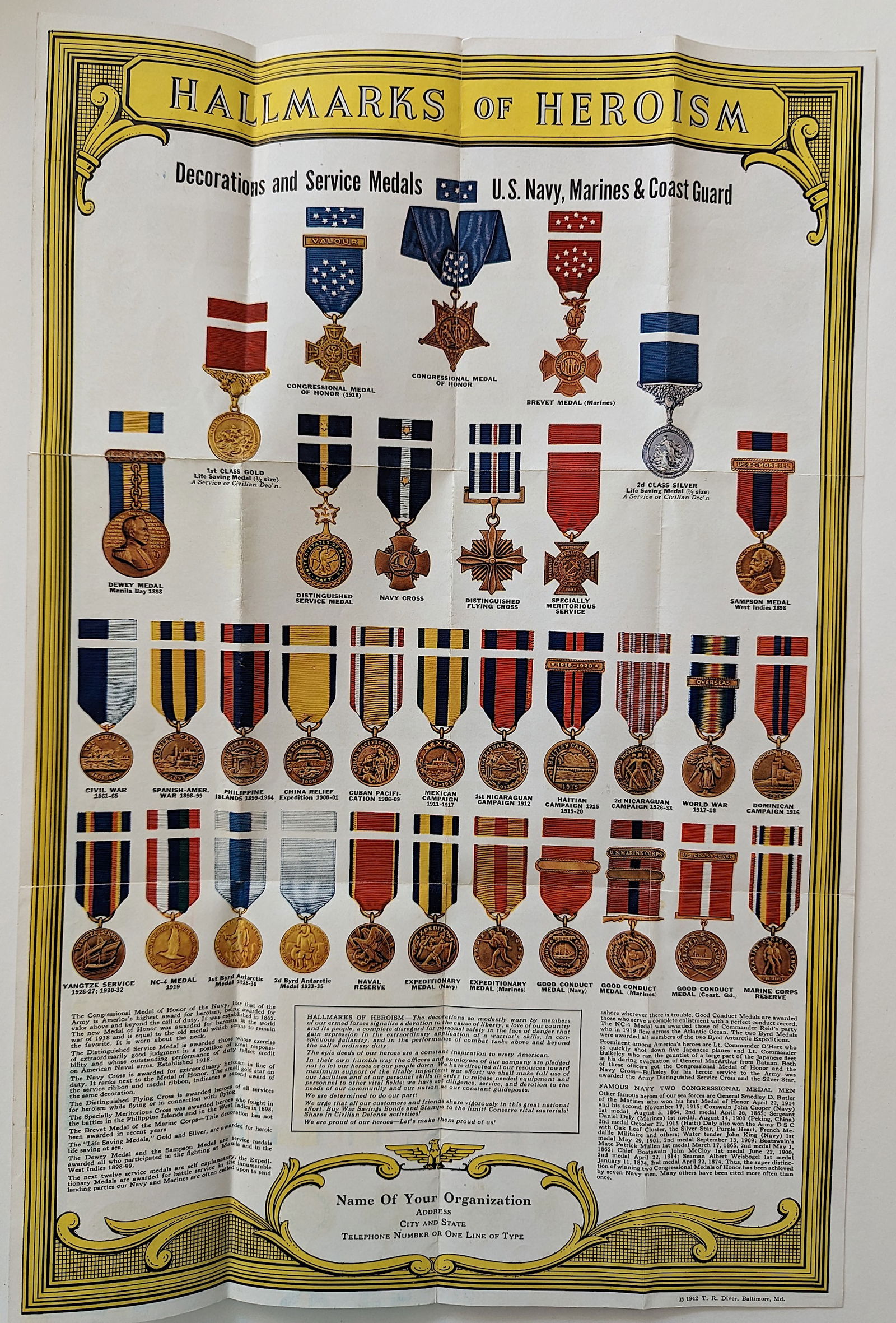 Decorations Medals and Insignia Of The U.S. NAVY Marine Corp (1 of 2)