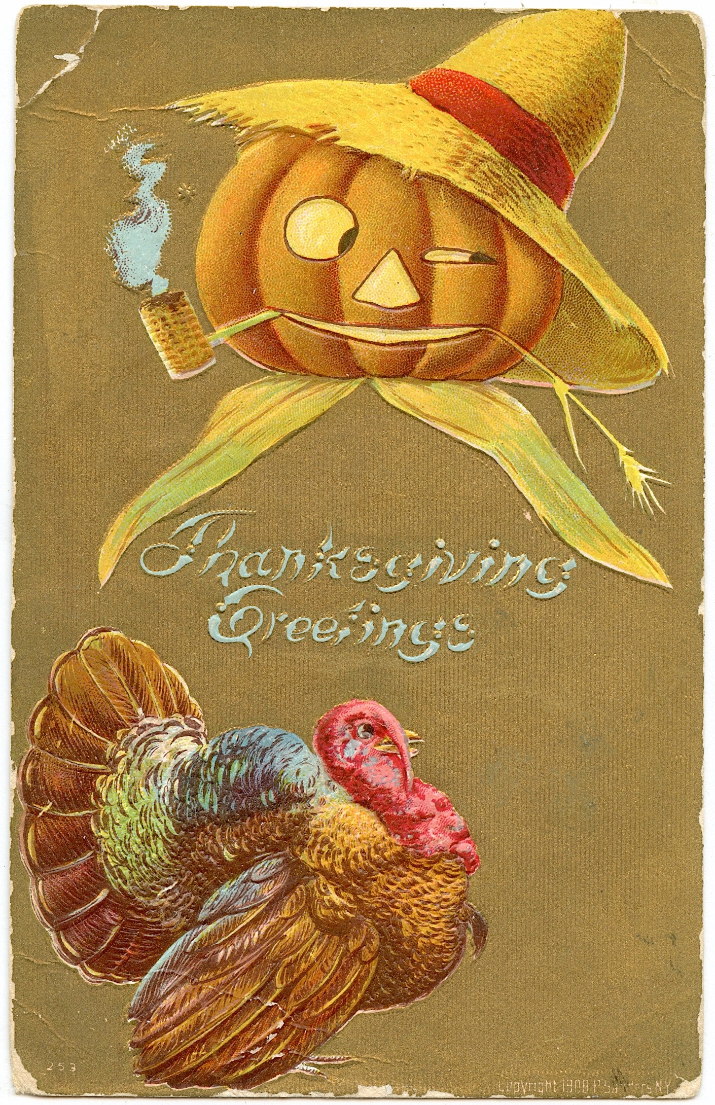 Antique Vintage Original Postcard Halloween OPP!: ABOUT POSTCARDS: The study and collecting of postcards is termed deltiology (from Greek deltion, small writing tablet, and English -logy, the study of). Rarity. As with all antique items, rarity bring