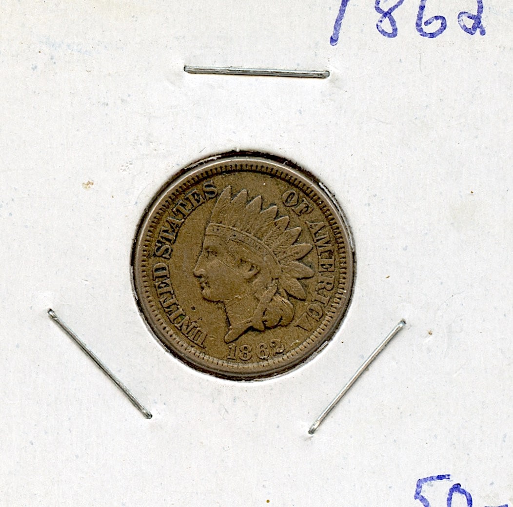 US Circulated Coin One Cent 1862 (1 of 2)