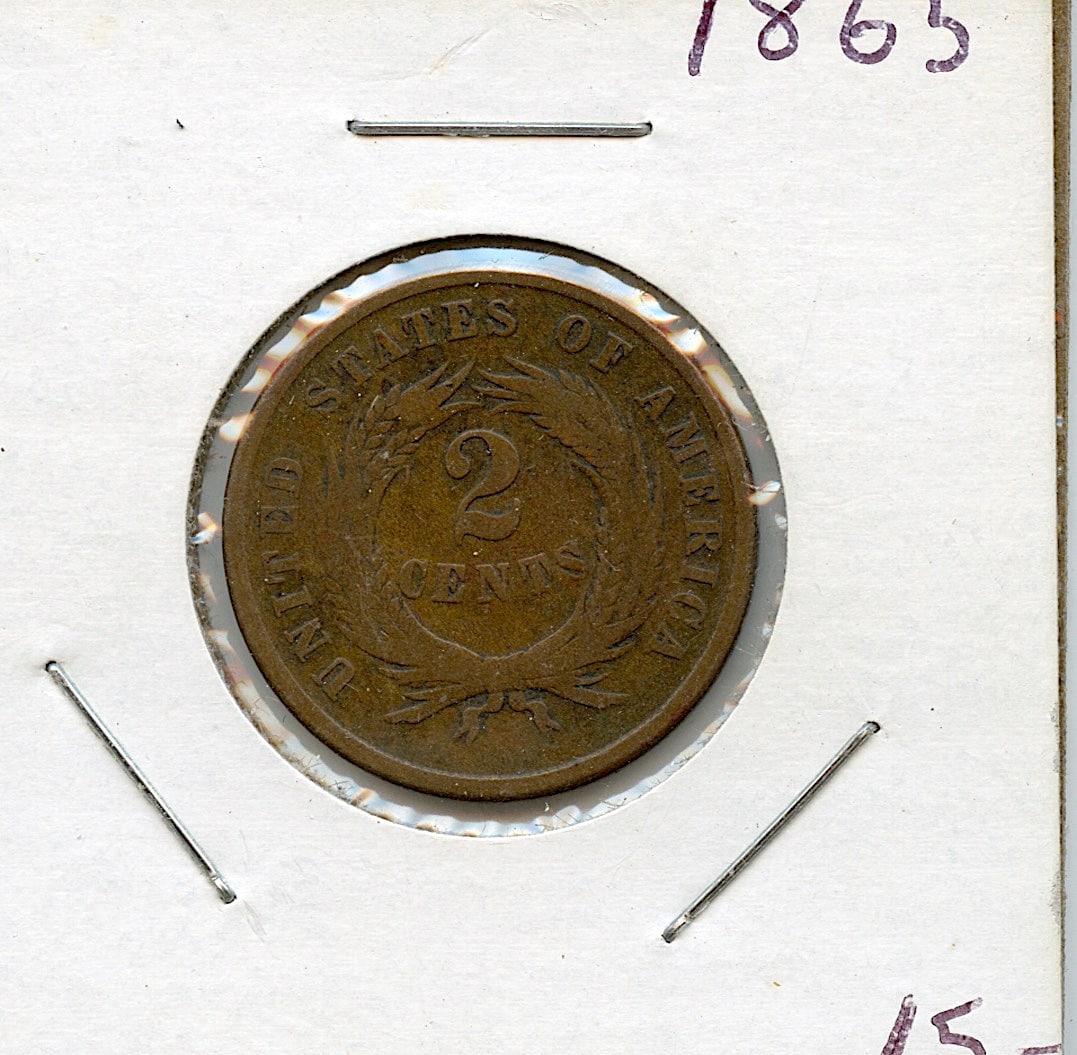 US Circulated Coin 2 Cents 1865 (1 of 2)