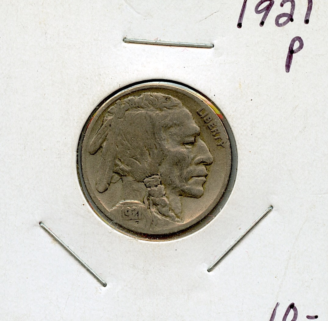 US Circulated Coin Five Cents 1921 P (1 of 2)