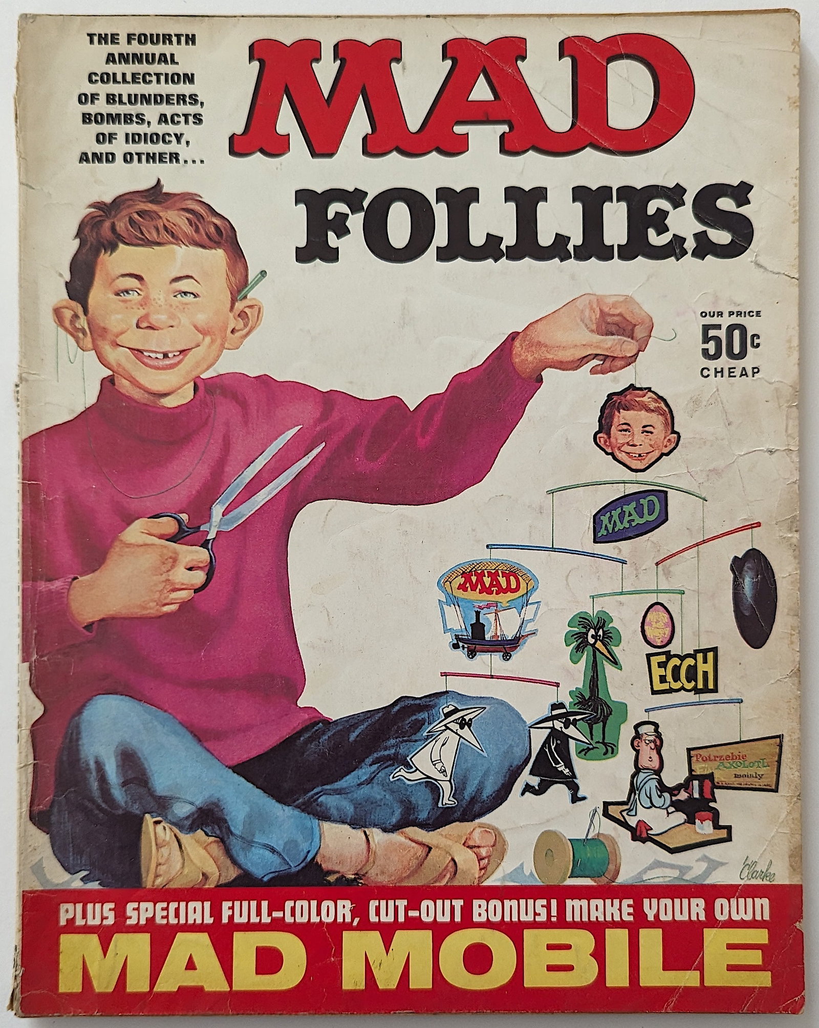Vintage MAD Follies Magazine MAD Mobile: IMPORTANT: We inform you that this item can only be shipped until the last week of October 2023. We thank you for your patience and understanding. This lot is coming from the estate of a collector in 