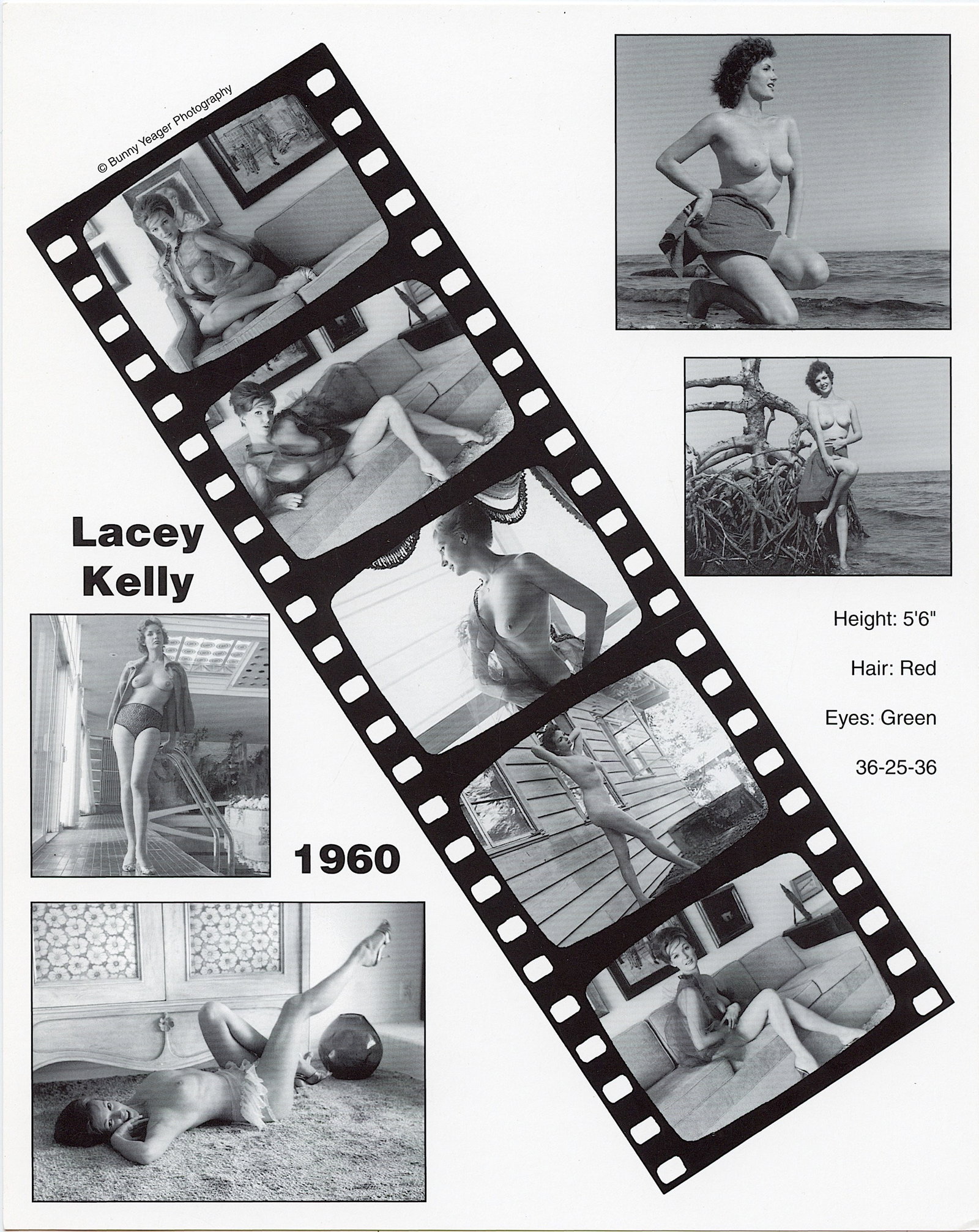 Original Vintage Lithograph Estate Bunny Yeager: Model Lacey Kelly. IMPORTANT: We inform you that this item can only be shipped until the last week of October 2023. We thank you for your patience and understanding. This lot is coming from Bunny Yeag