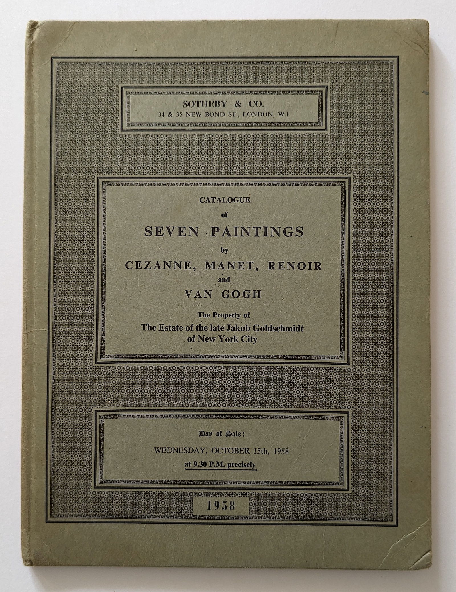 Art Book 7 Paintings Cezanne, Renoir, Van Gogh, 1958 (1 of 3)