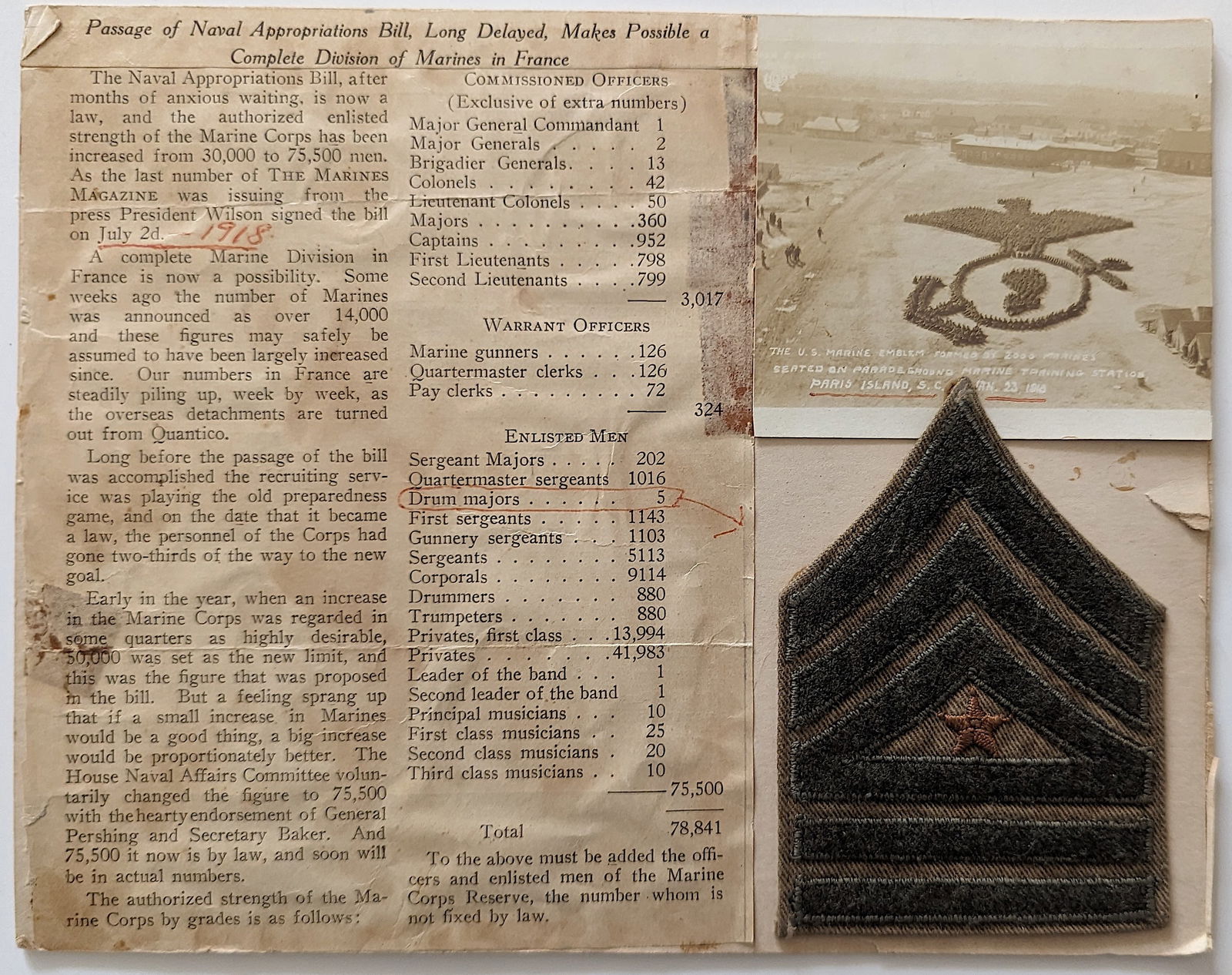 Vintage Rare Historical American Military Ephemera (1 of 1)