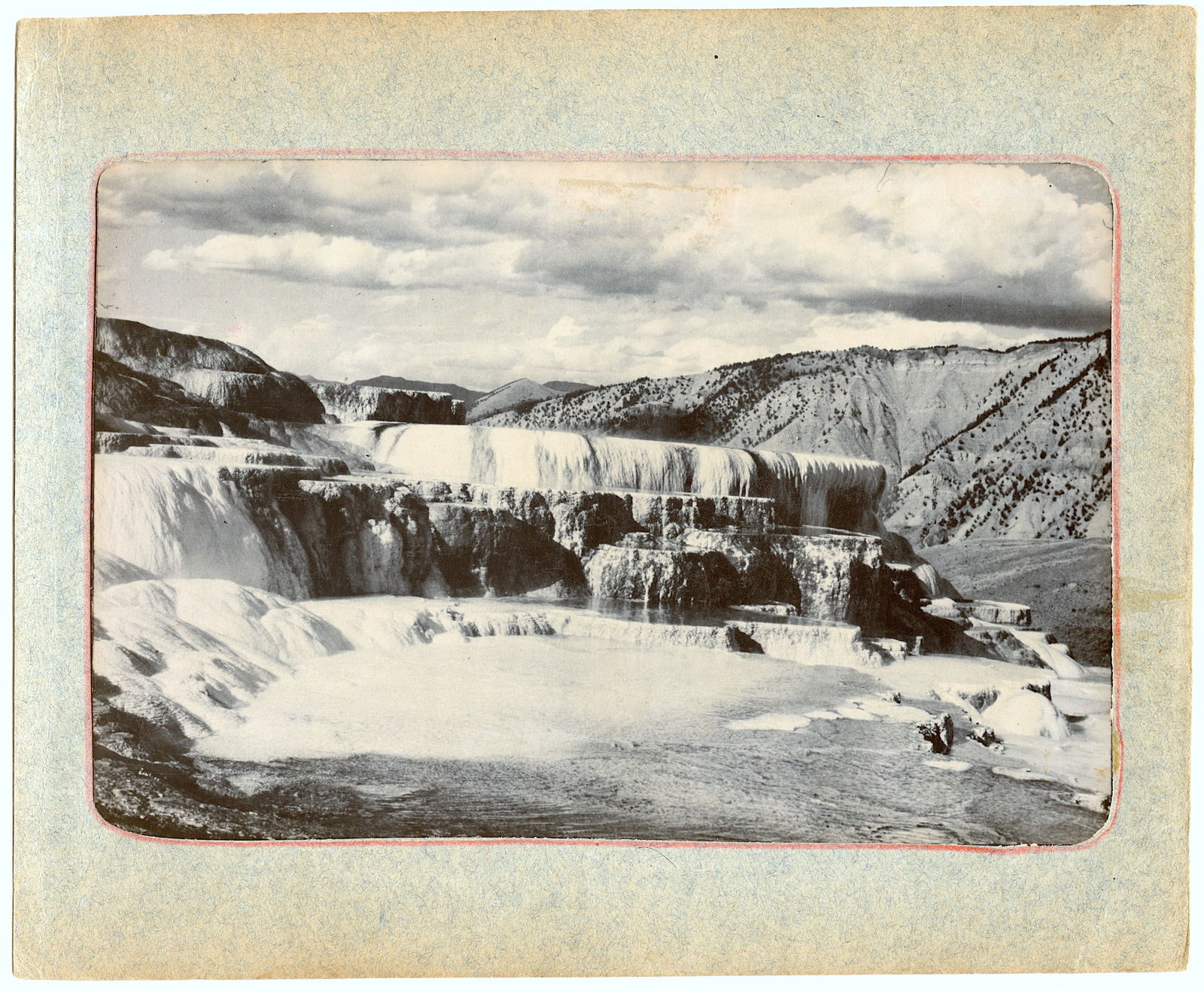 Antique Original Photo The Mammoth Hot Springs Yellowstone (1 of 2)