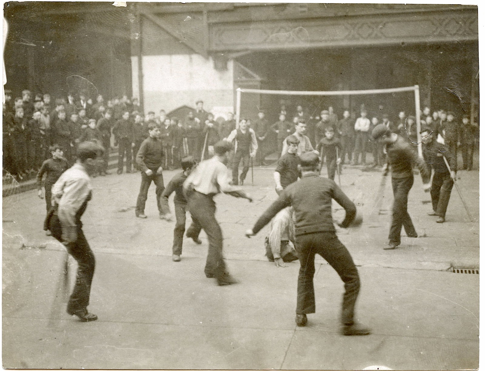 Vintage Original Historical Photo Football Disabled: This item is coming from the estate of a deceased collector in France. The dimensions are Approx. 5" x 6" (small variances can occur).. This lot is located in Boca Raton, Fl and its shipment will be m