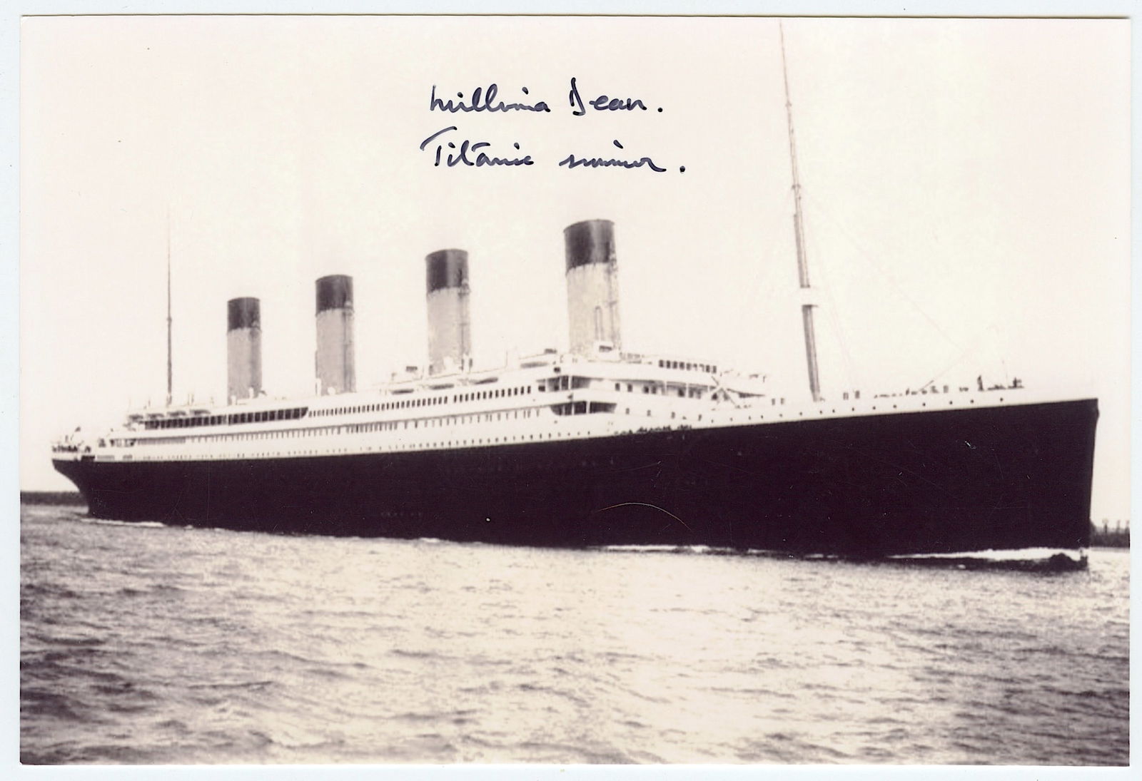 TITANIC Ephemera Signed by Survivors (1 of 2)
