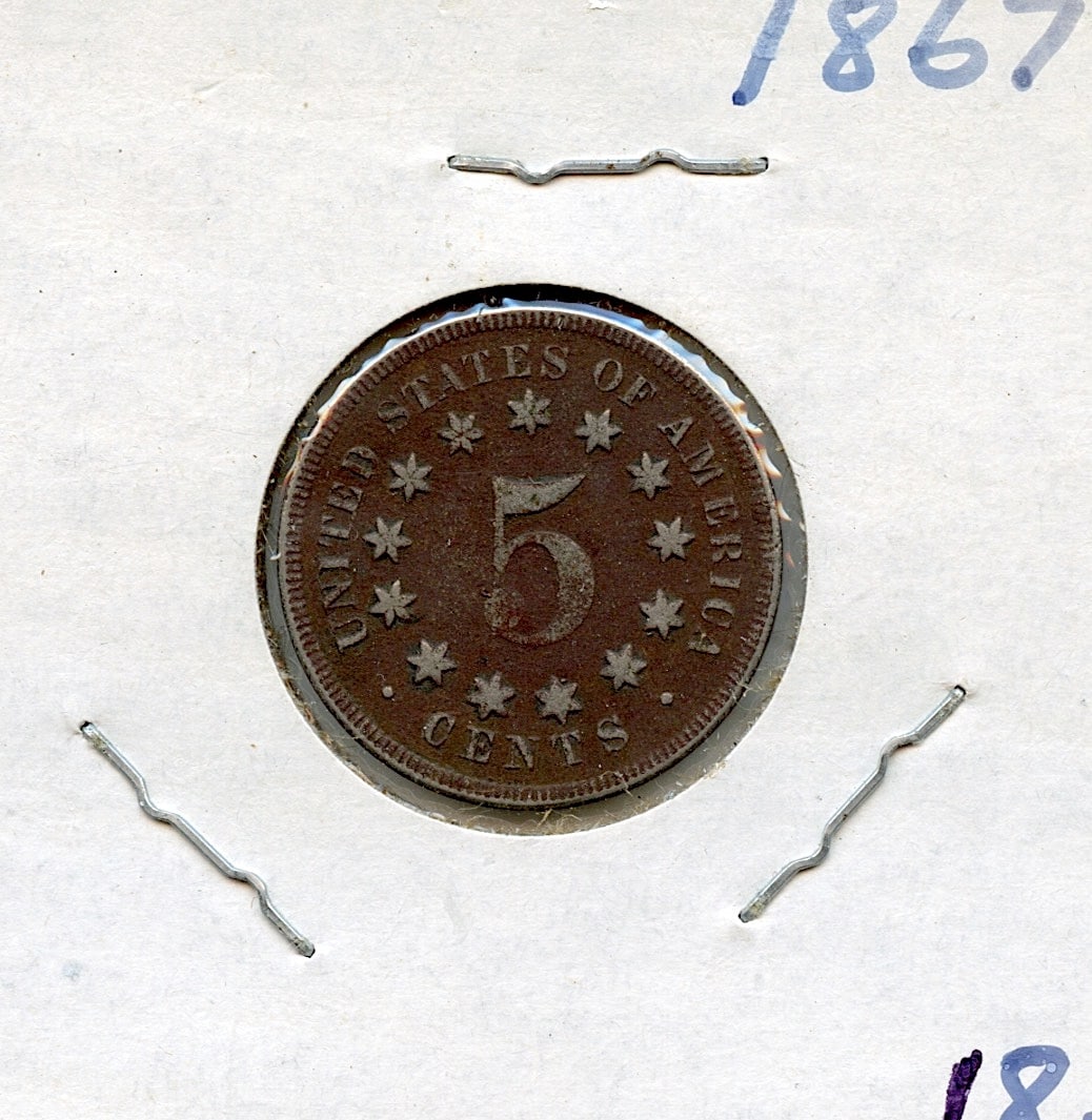 US Circulated Coin 5 Cents 1867 (1 of 2)
